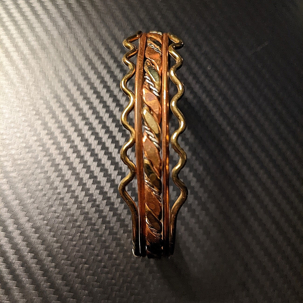 Vintage Copper Braid Bangle